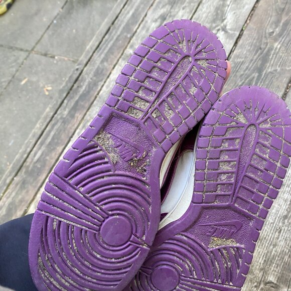 2024 Nike Dunk Low Viotech White Purple Size 6.5 - Picture 8 of 9
